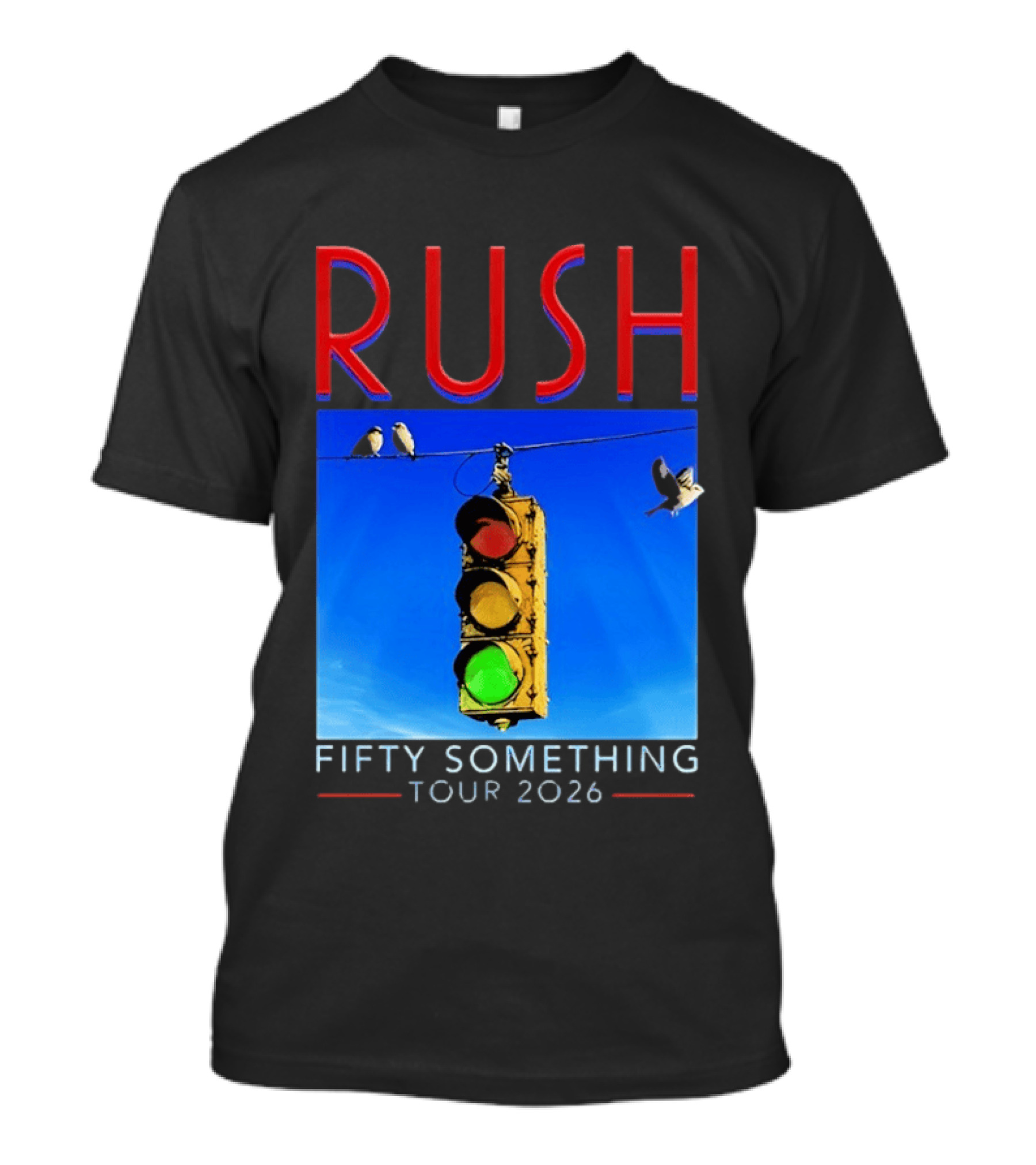 Rush Fifty Something Tour 2026 Traffic Light T-Shirt