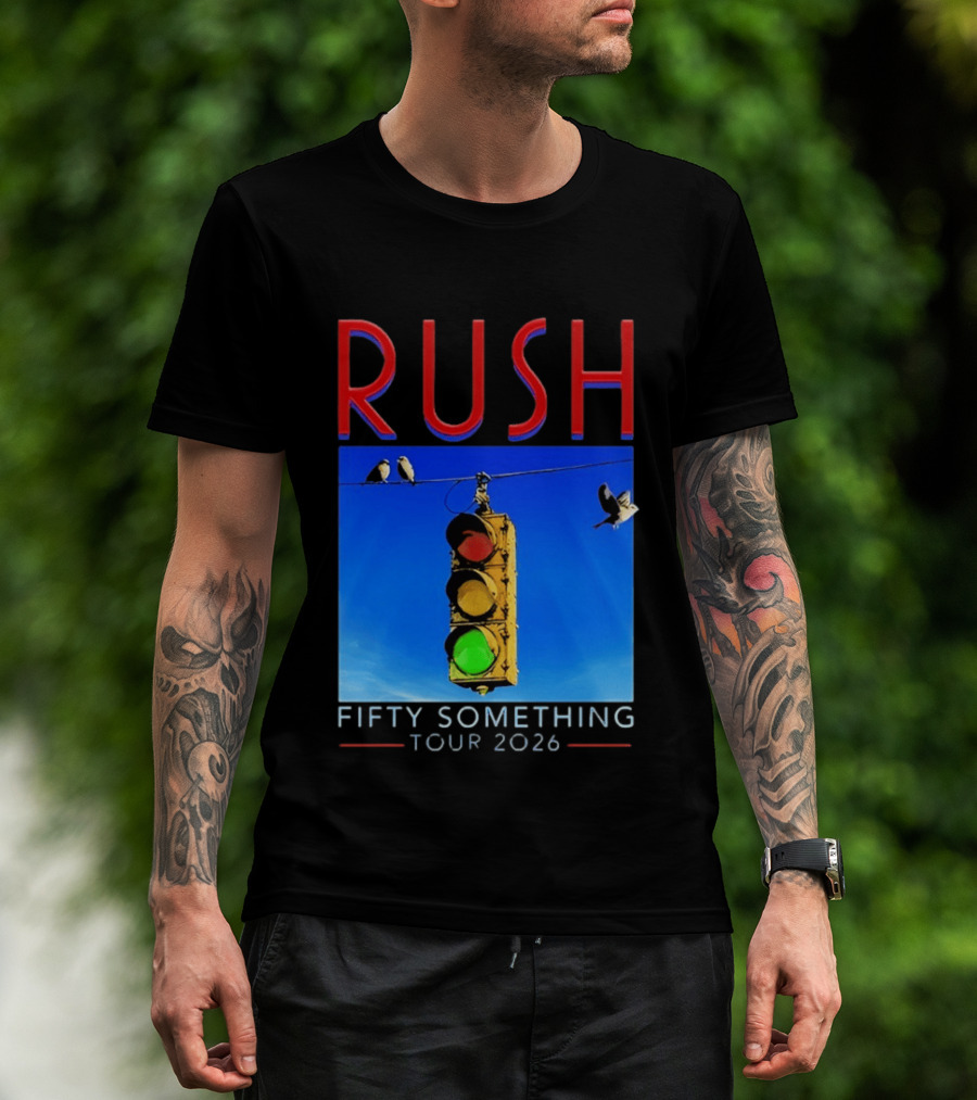 Rush Fifty Something Tour 2026 Traffic Light T-Shirt