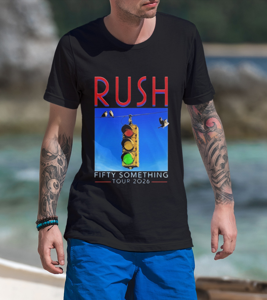 Rush Fifty Something Tour 2026 Traffic Light T-Shirt