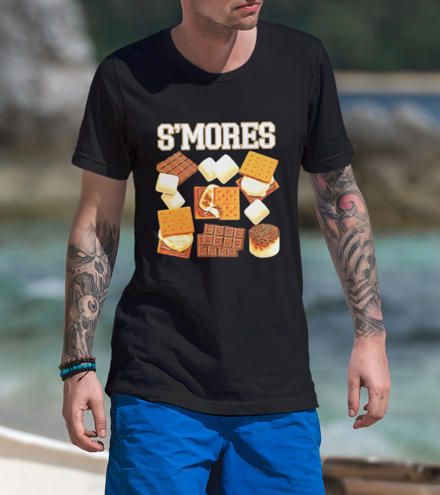 S'mores Marshmallow Chocolate Graham Cracker Delight T-Shirt