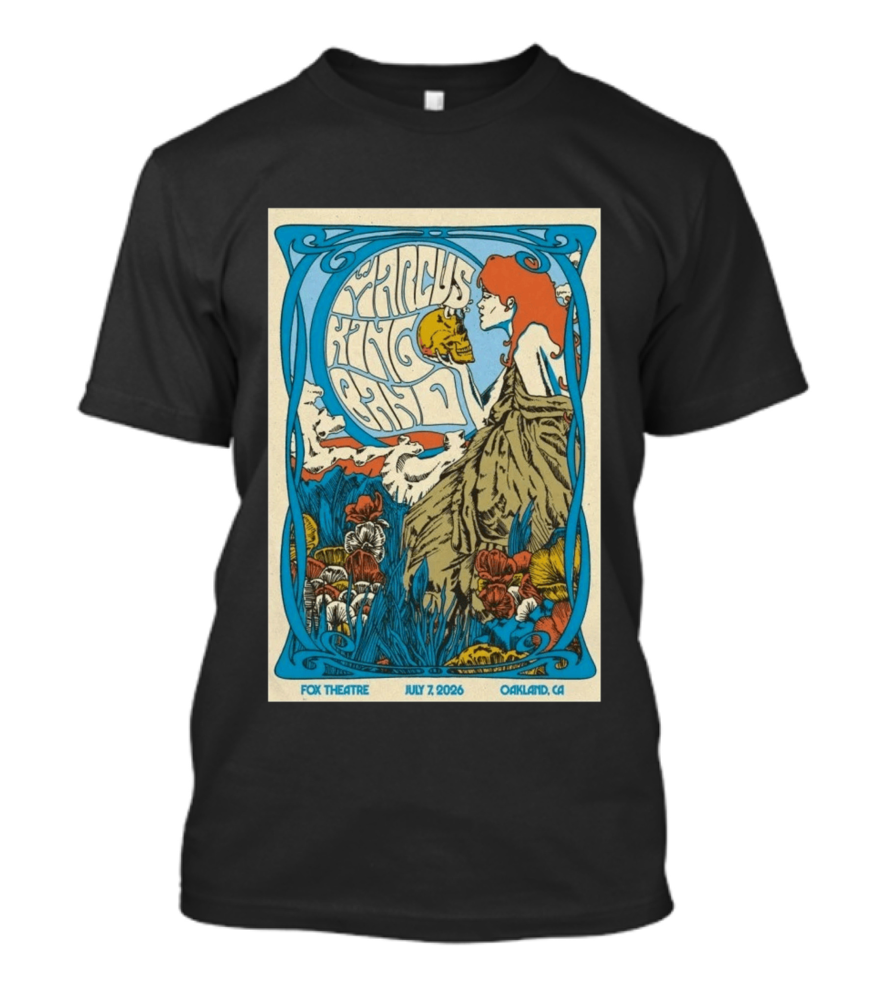 Marcus King Band Fox Theatre Oakland CA July 7 2026 Vintage Psychedelic T-Shirt