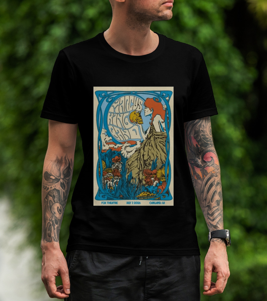Marcus King Band Fox Theatre Oakland CA July 7 2026 Vintage Psychedelic T-Shirt
