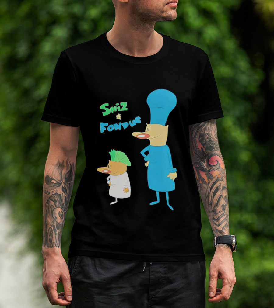 Sniz And Fondue Characters From Nickelodeon 90s Cartoon Series T-Shirt