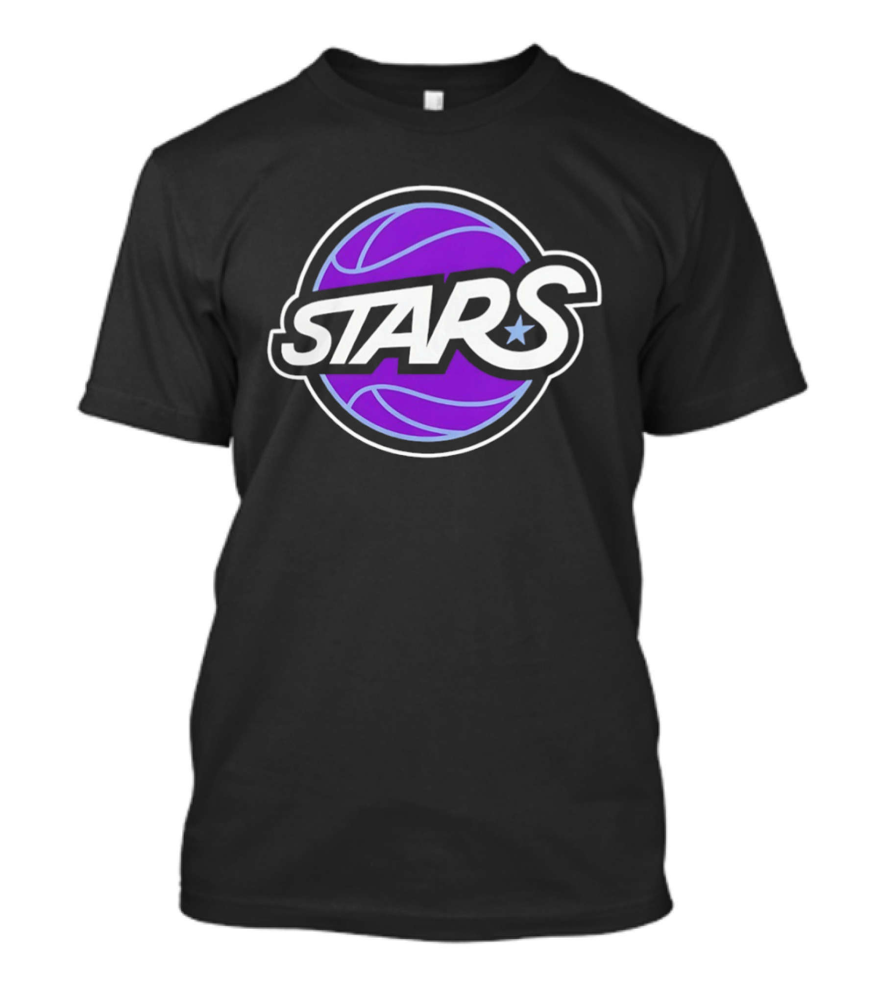Stars Basketball Purple Ball T-Shirt
