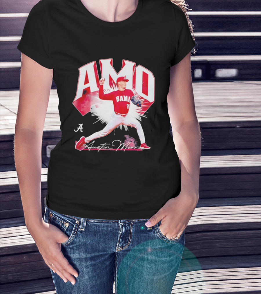 Austin Morris NCAA Baseball Alabama Crimson Tide Collage T-Shirt