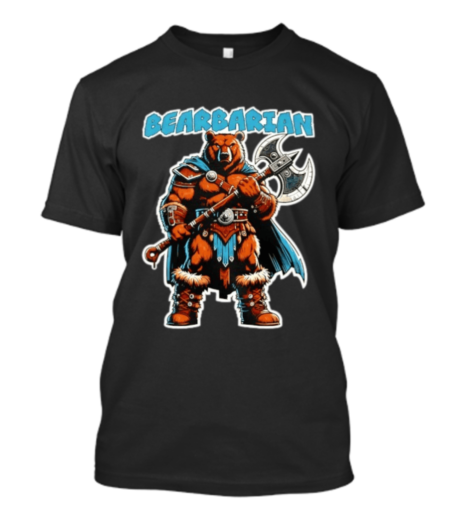 Bearbarian Warrior Bear With Battle Axe T-Shirt