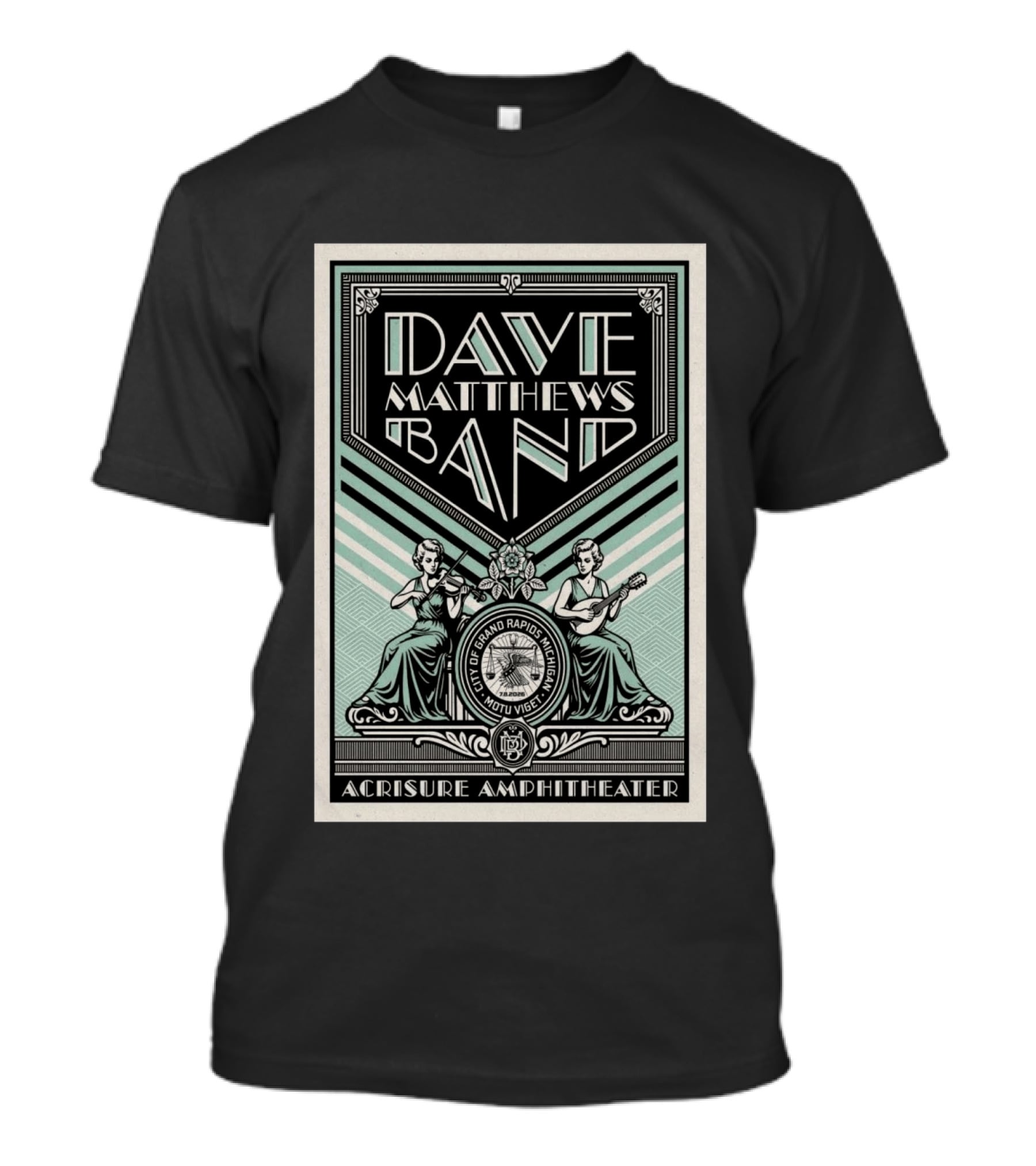 Dave Matthews Band Grand Rapids Event On Jul 8 2026 T-Shirt