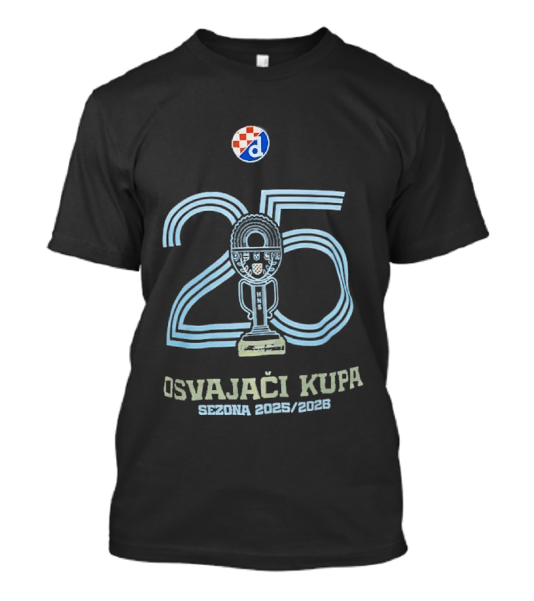 Dinamo Zagreb Croatian Cup Winners 2025 2026 Season T-Shirt