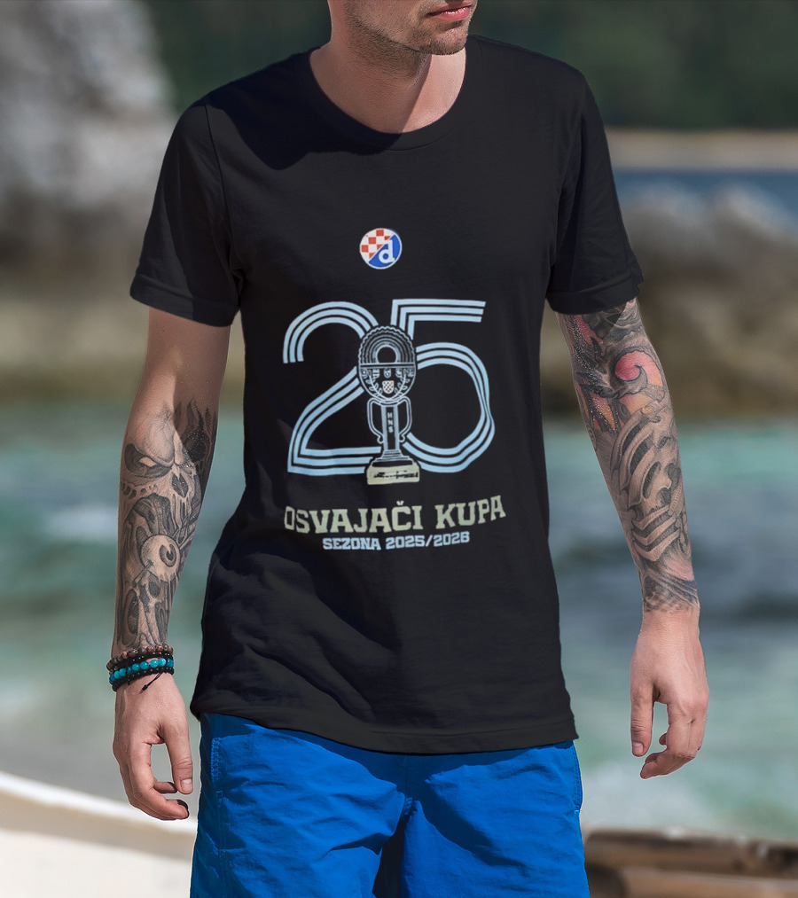 Dinamo Zagreb Croatian Cup Winners 2025 2026 Season T-Shirt