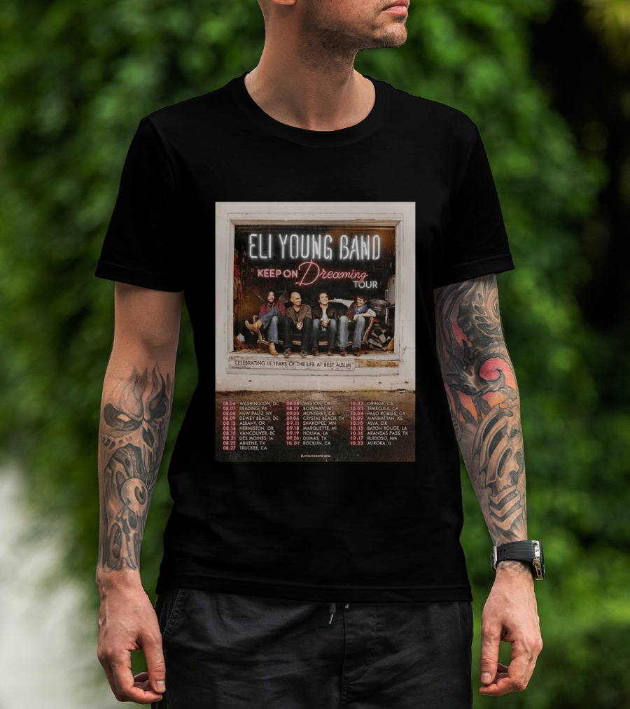 Eli Young Band Keep On Dreaming Tour USA 2026 T-Shirt