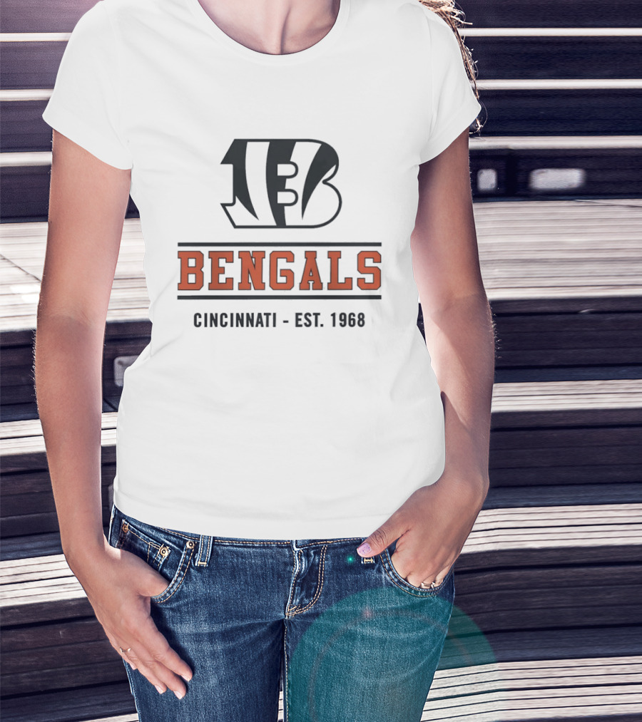 Cincinnati Bengals B Logo Est 1968 T-Shirt