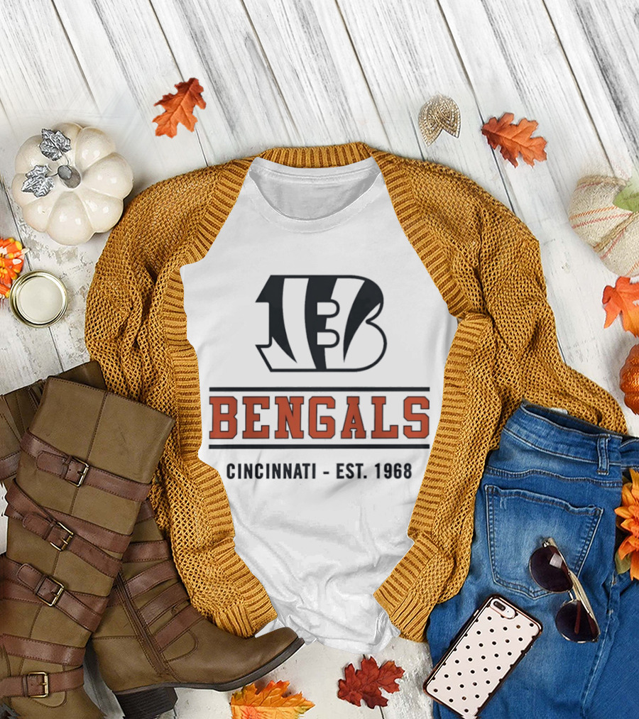 Cincinnati Bengals B Logo Est 1968 T-Shirt
