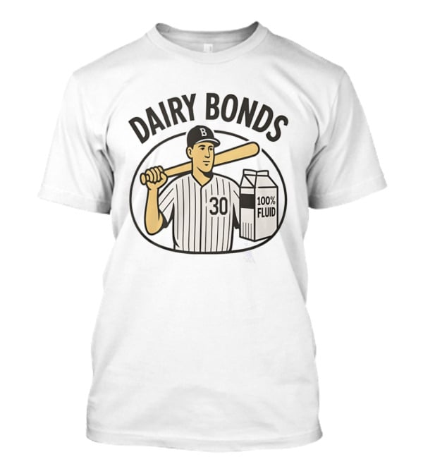 Dairy Bonds Baseball 30 Player 100 Percent Fluid T-Shirt