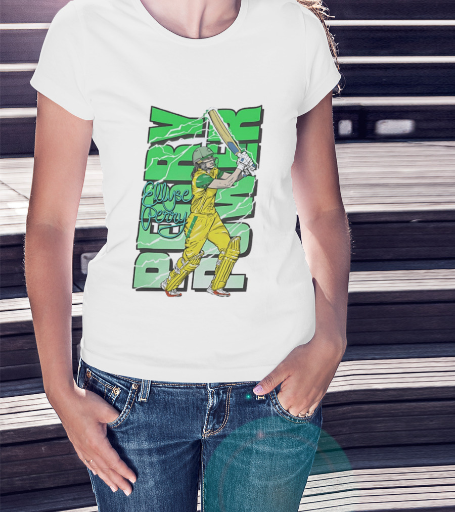 Ellyse Perry Australian Power Cricket Player Australia T-Shirt
