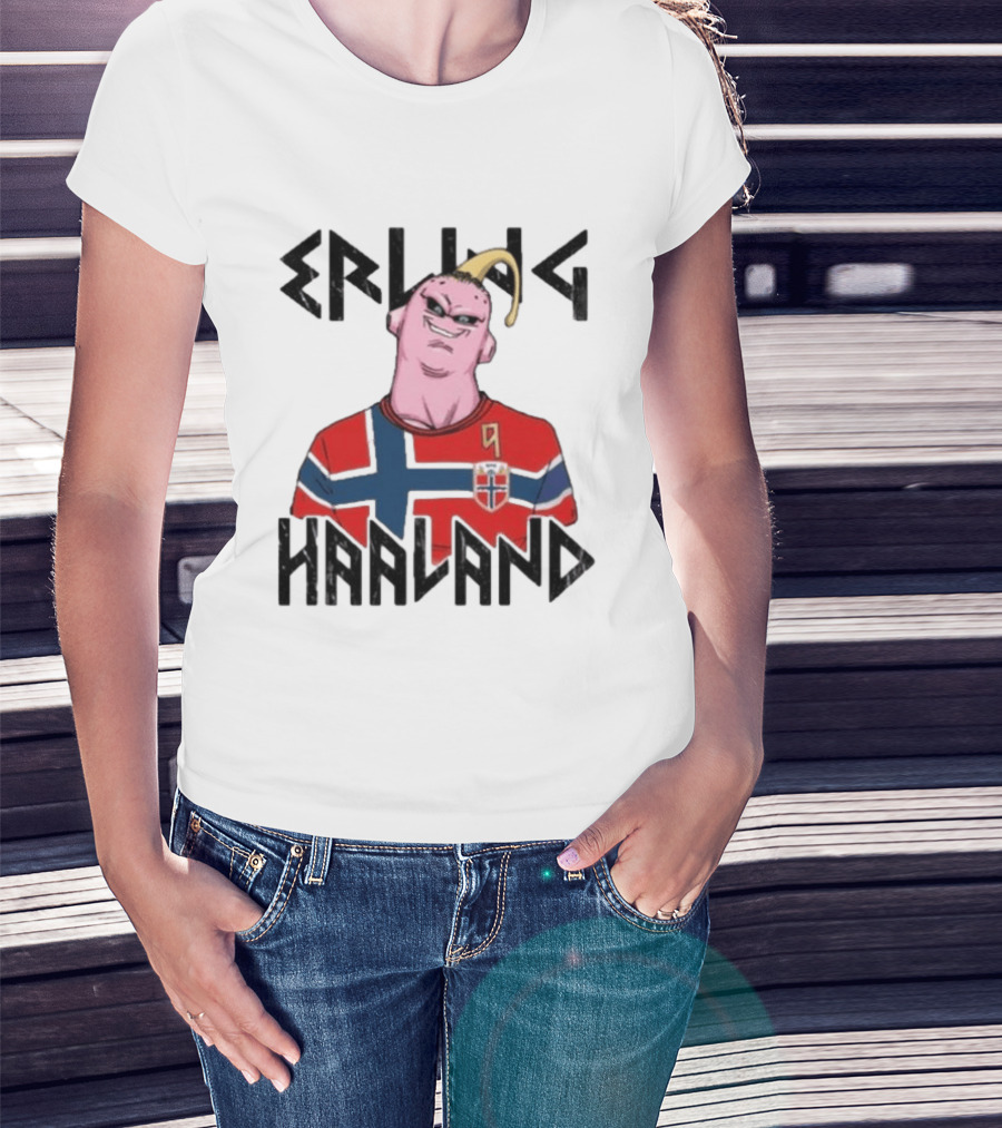 Erling Haaland Majin Buu Dragon Ball Norway Jersey Soccer T-Shirt