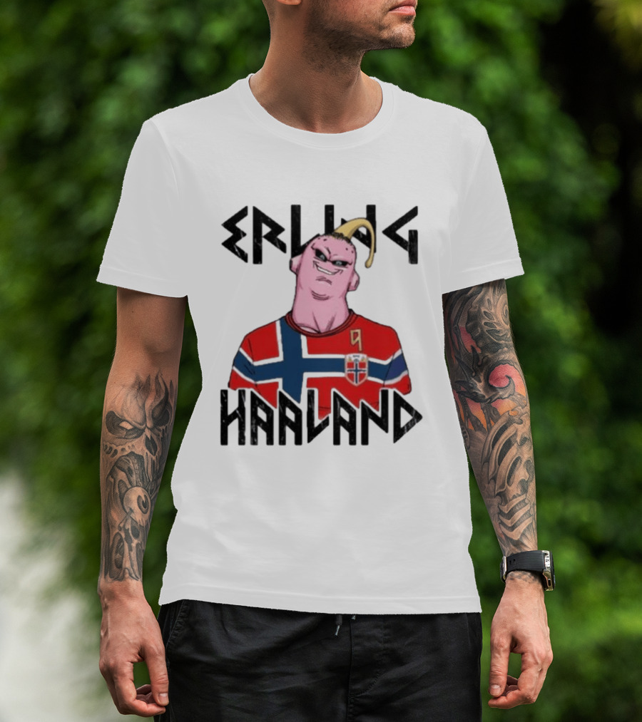 Erling Haaland Majin Buu Dragon Ball Norway Jersey Soccer T-Shirt