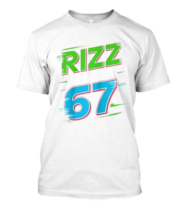 Rizz 67 Colorful Brushstroke T-Shirt