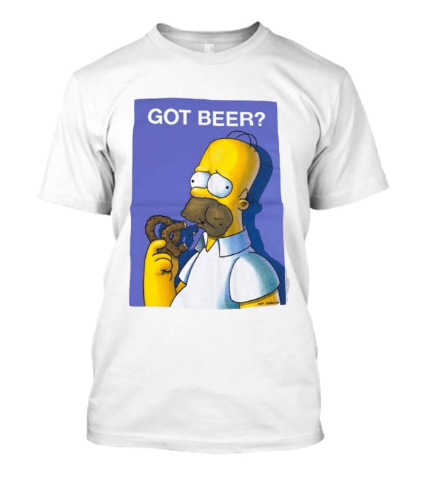 Got Beer Homer Eating Pretzel T-Shirt