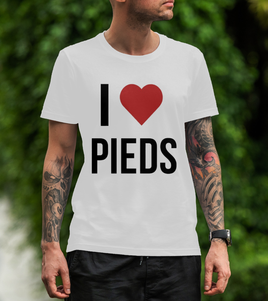 I Heart Pieds T-Shirt
