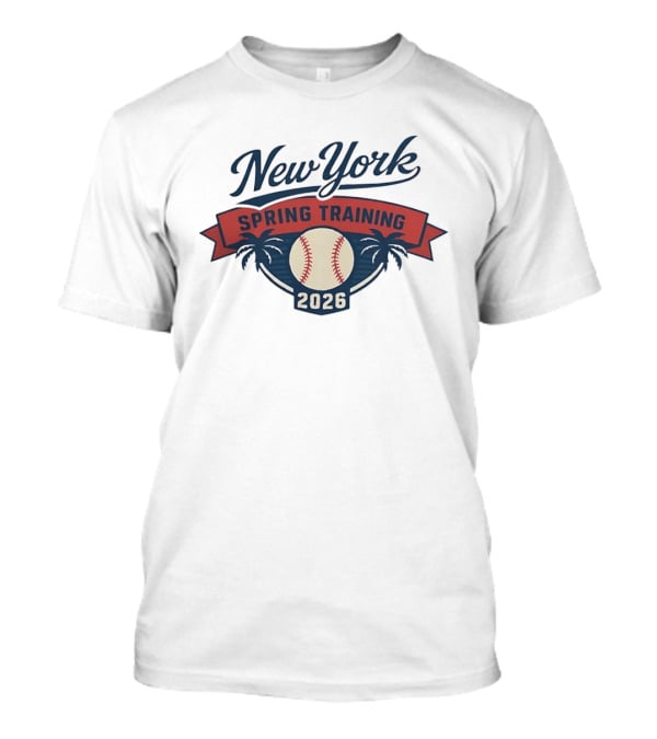 New York Spring Training 2026 Baseball Palm Trees MLB T-Shirt