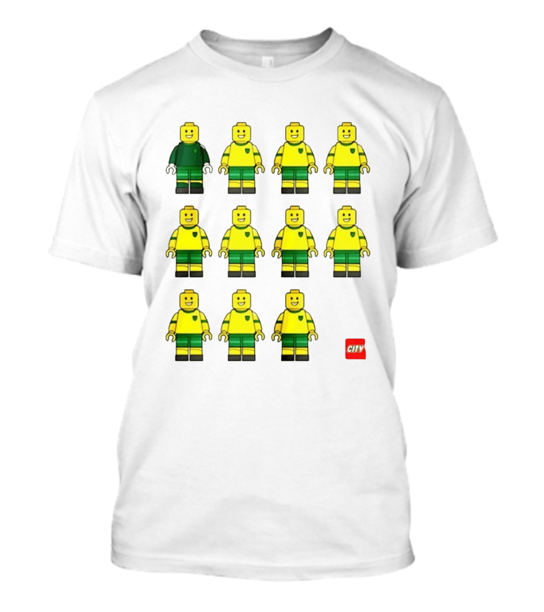 Norwich City F.C. Lego Minifigures Team Formation T-Shirt