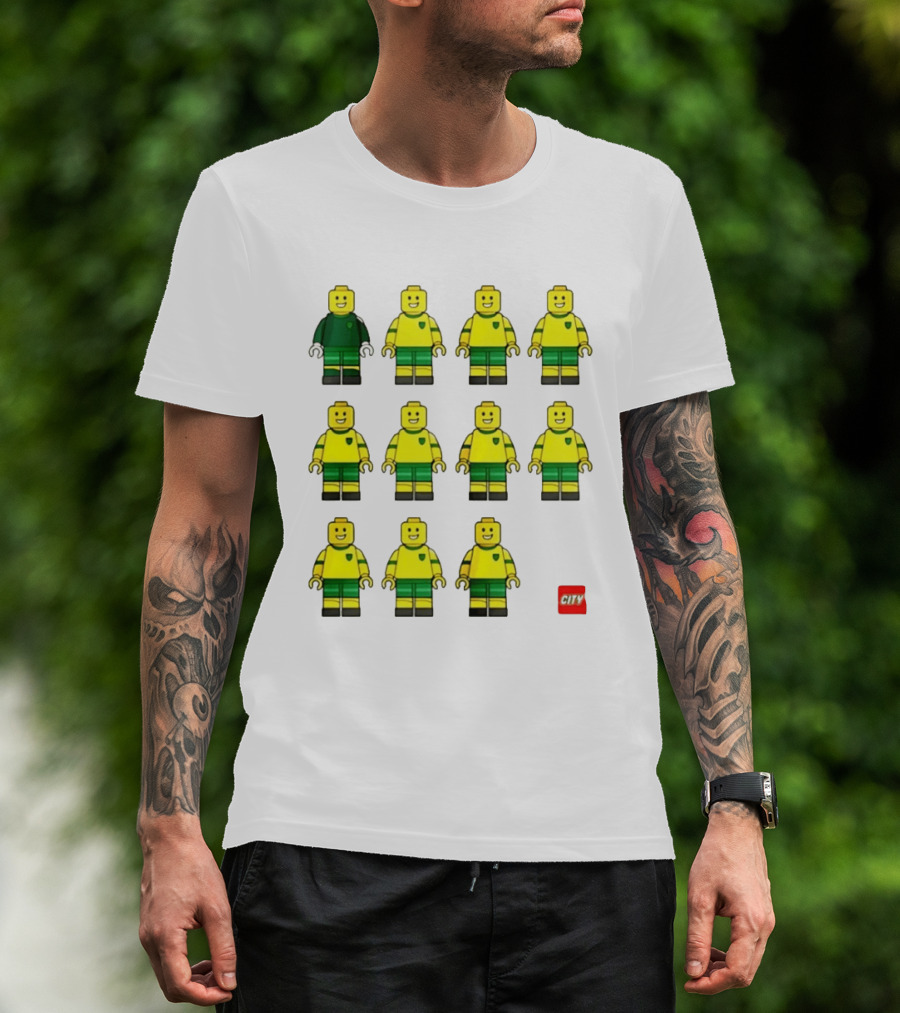 Norwich City F.C. Lego Minifigures Team Formation T-Shirt