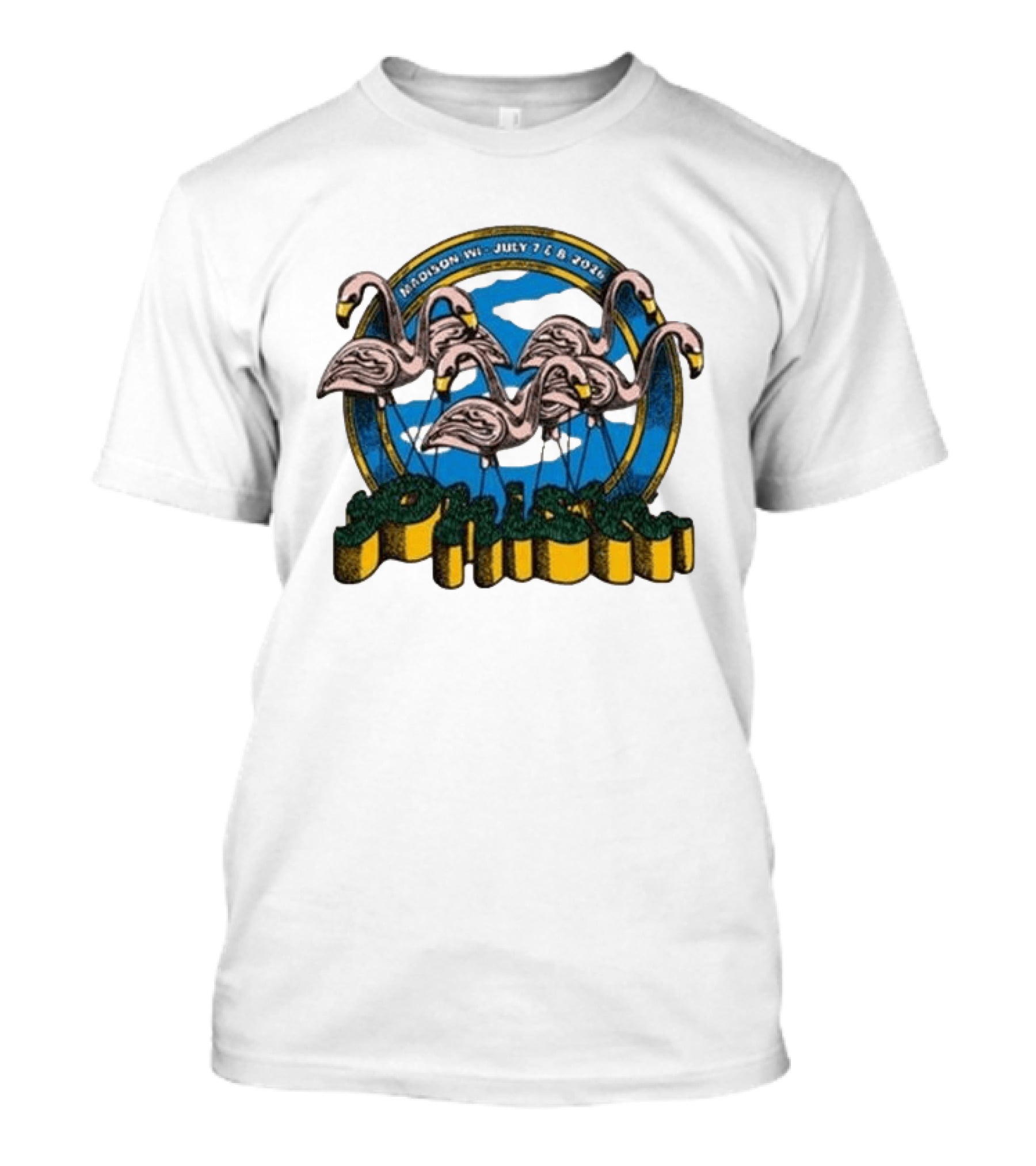 Madison WI July 7 8 2026 Phish Flamingos Event T-Shirt