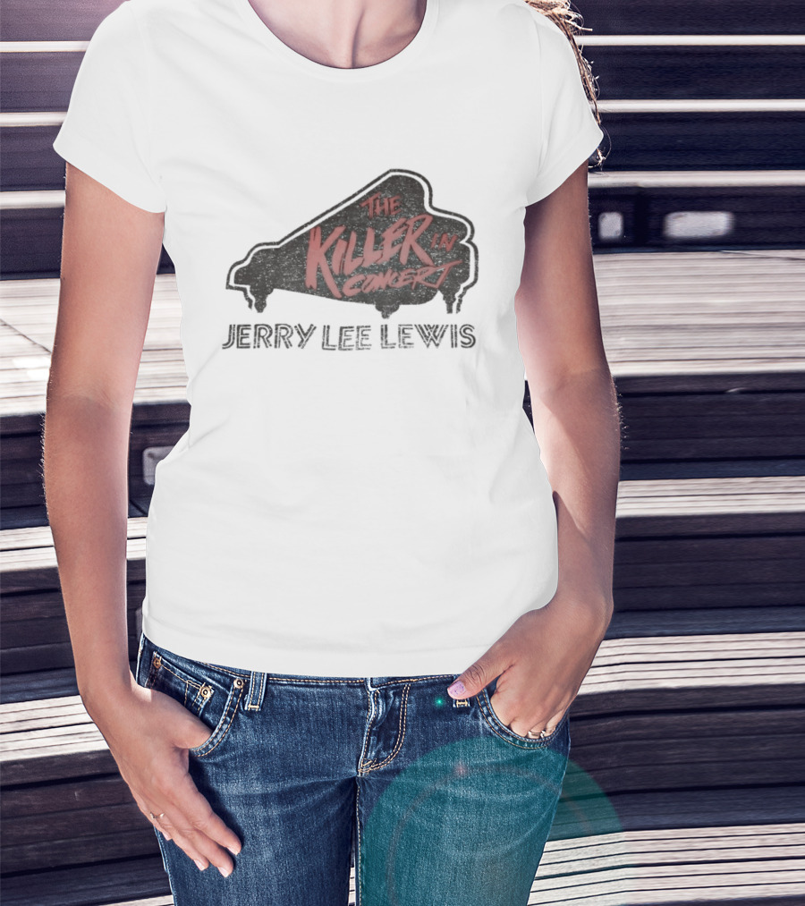 The Killer In Concert Jerry Lee Lewis Piano T-Shirt