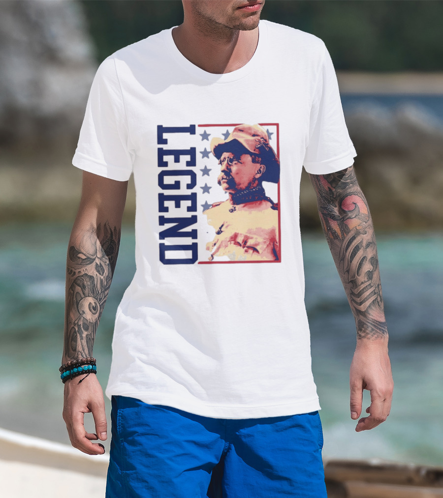 Legend Teddy Roosevelt Stars Iconic Figure T-Shirt