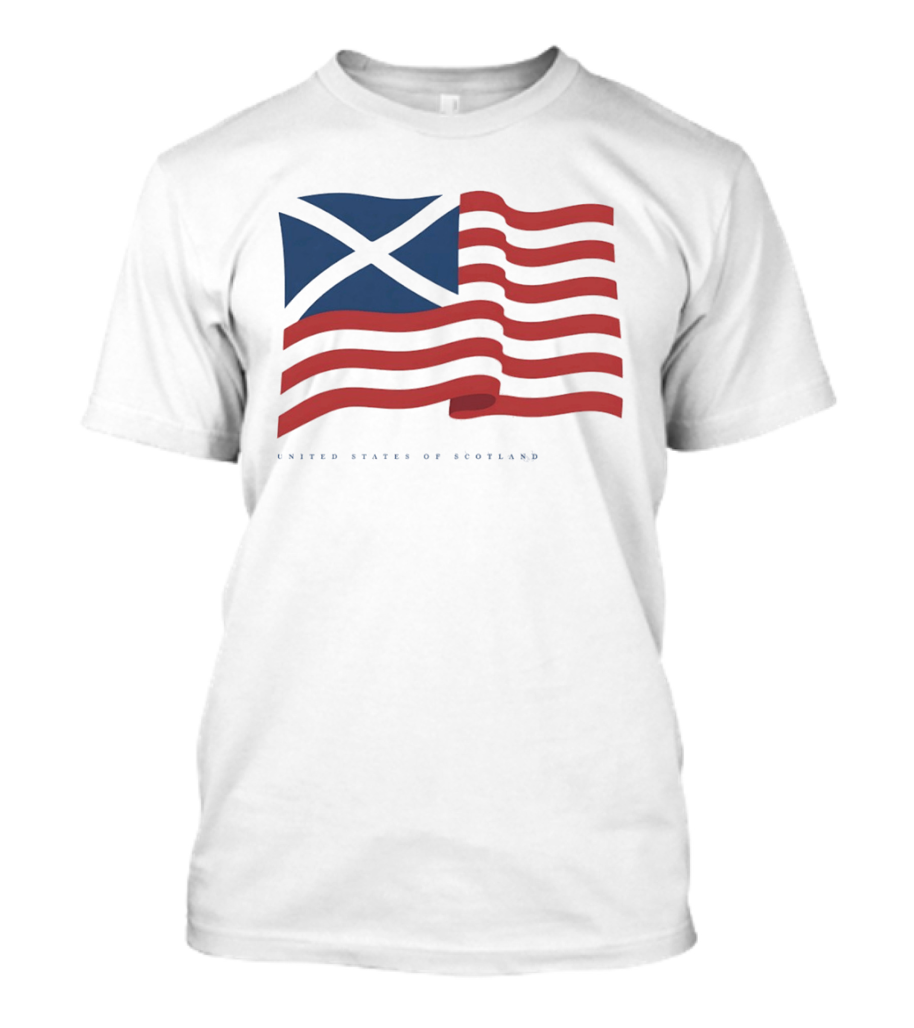 United States Of Scotland Flag USA Scottish American Symbol Mashup T-Shirt
