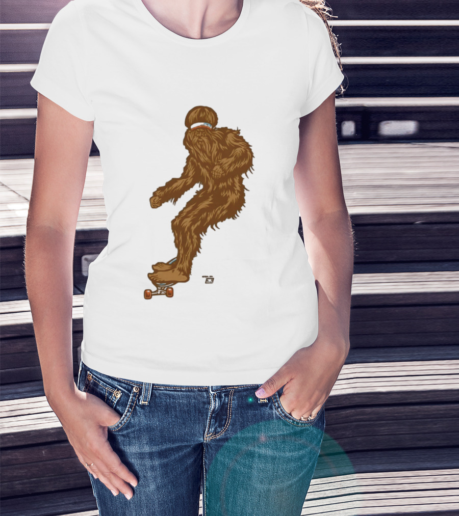 Ames Bros Skater Bigfoot Sasquatch Skateboard Legend T-Shirt