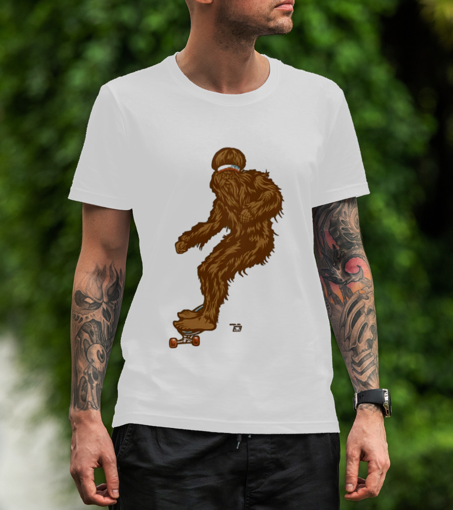 Ames Bros Skater Bigfoot Sasquatch Skateboard Legend T-Shirt
