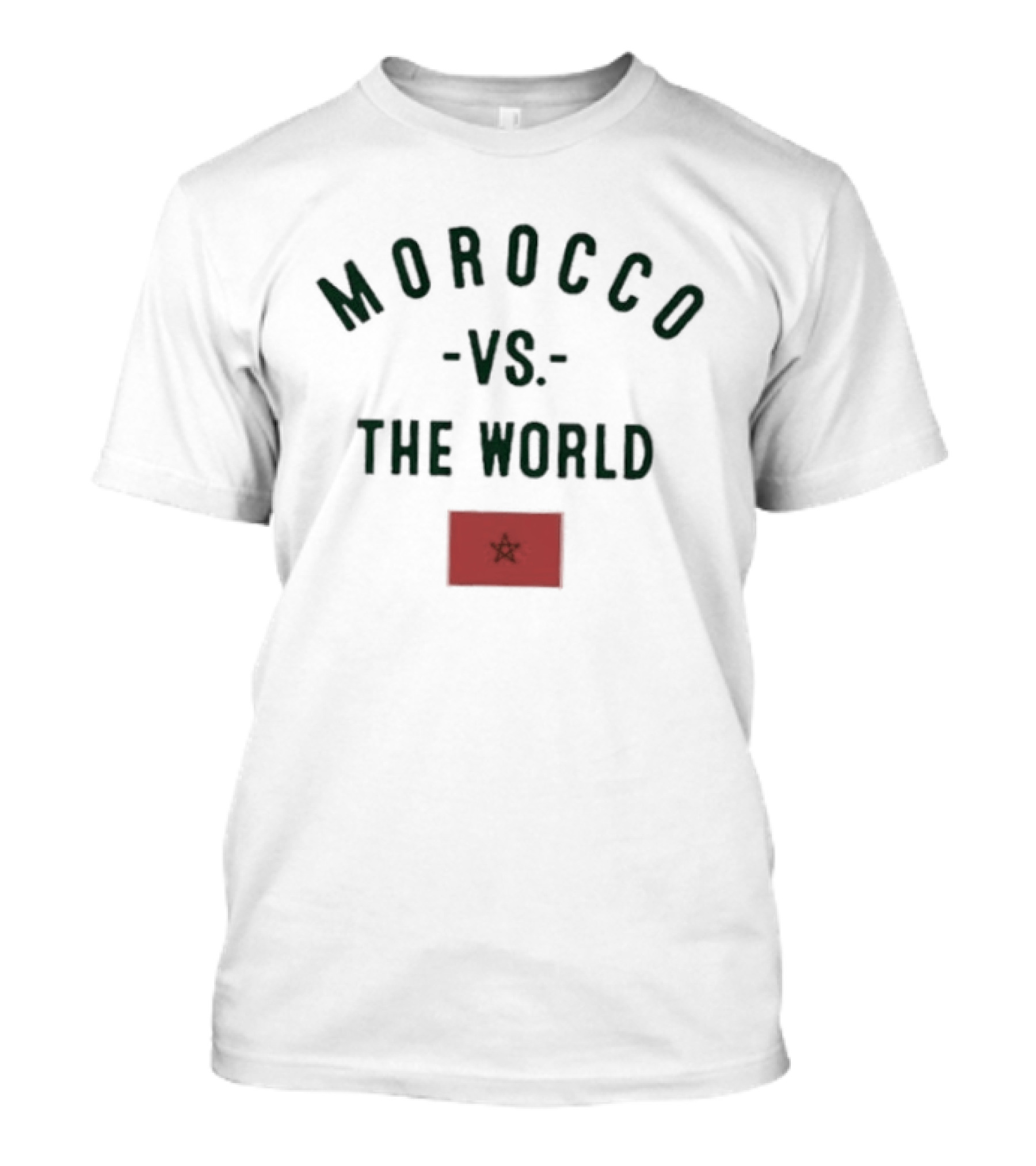 Morocco Vs The World Moroccan Flag T-Shirt