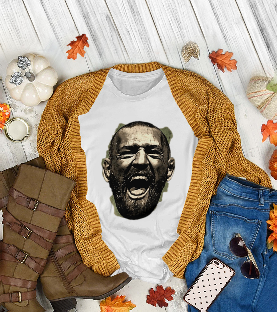 UFC The Notorious Conor McGregor Takeover Swag Head 2 Sided T-Shirt