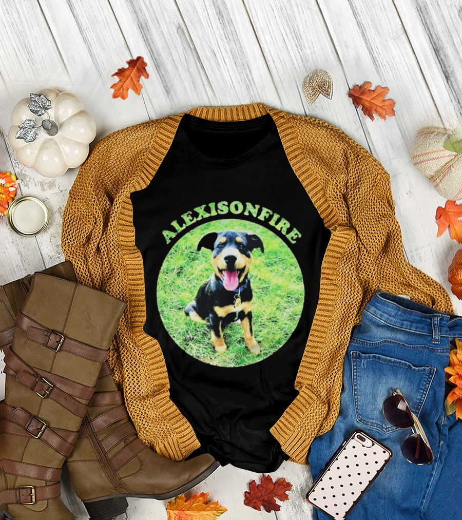 Alexisonfire Pupper Dog on Grass T-Shirt
