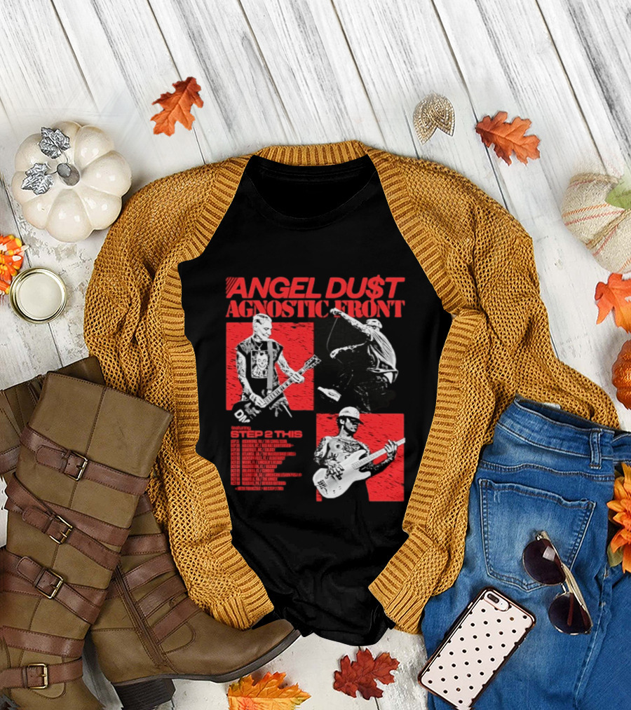 Angel Du$t Agnostic Front Featuring Step 2 This Tour Live Band Performance T-Shirt