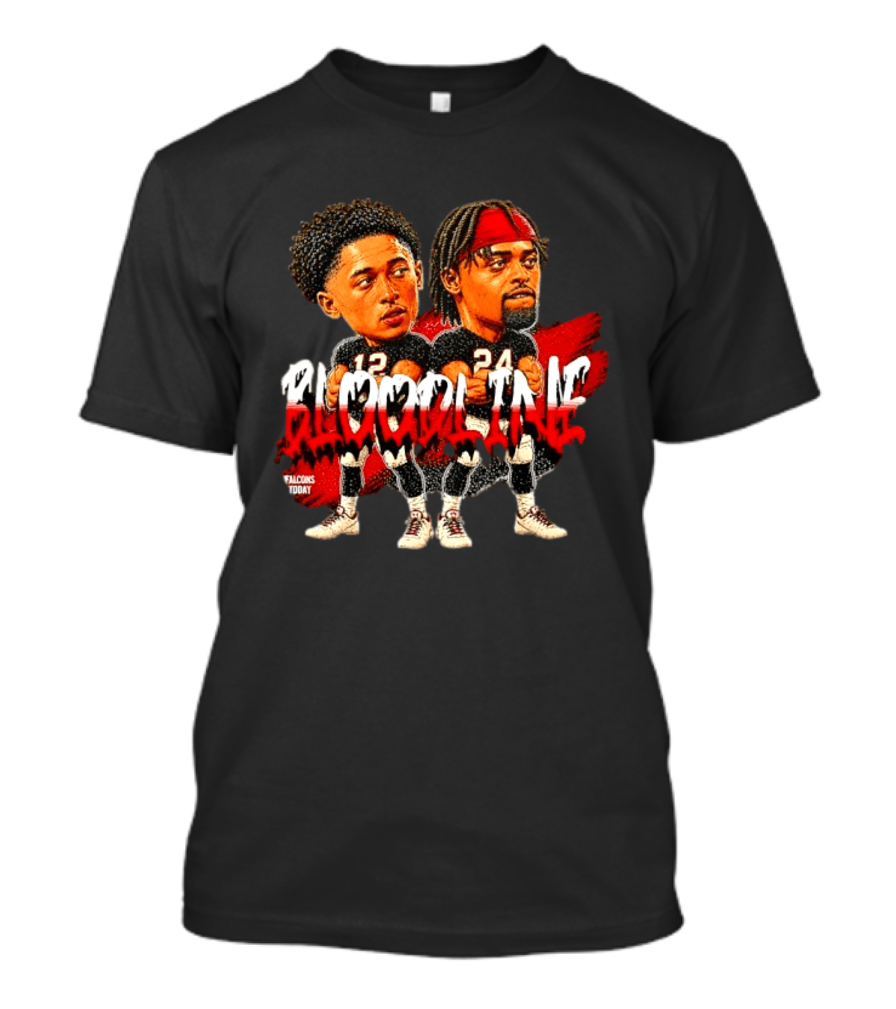 Bijan Robinson Drake London Atlanta Falcons Bloodline Falcons Today T-Shirt