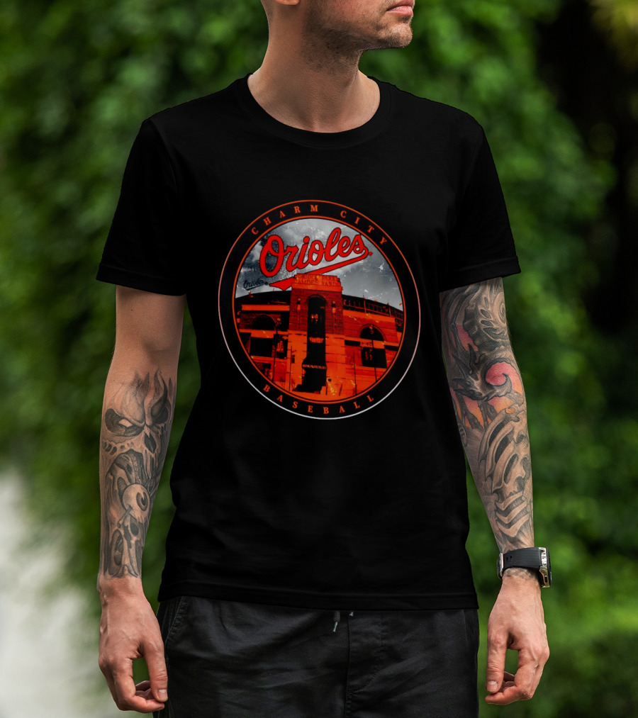 Charm City Orioles Baseball Oriole Park Camden Yards Home Plate Plaza T-Shirt