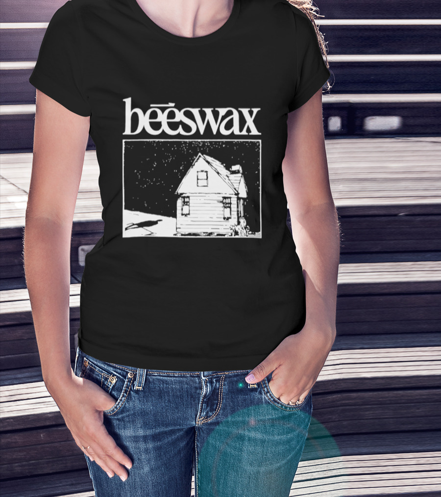 Beeswax City Of Lab Cabin Snow Scene T-Shirt