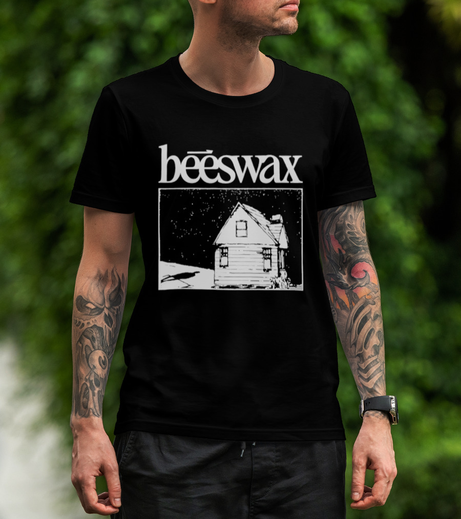 Beeswax City Of Lab Cabin Snow Scene T-Shirt