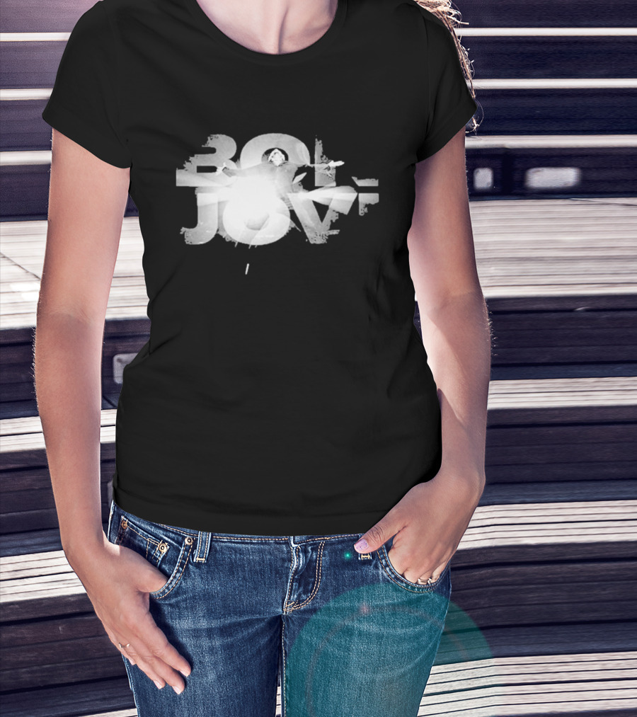 Bon Jovi Bright Light Graphic 80s T-Shirt