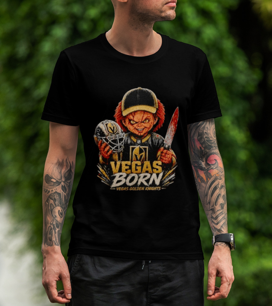 Vegas Born Chucky Vegas Golden Knights NHL T-Shirt