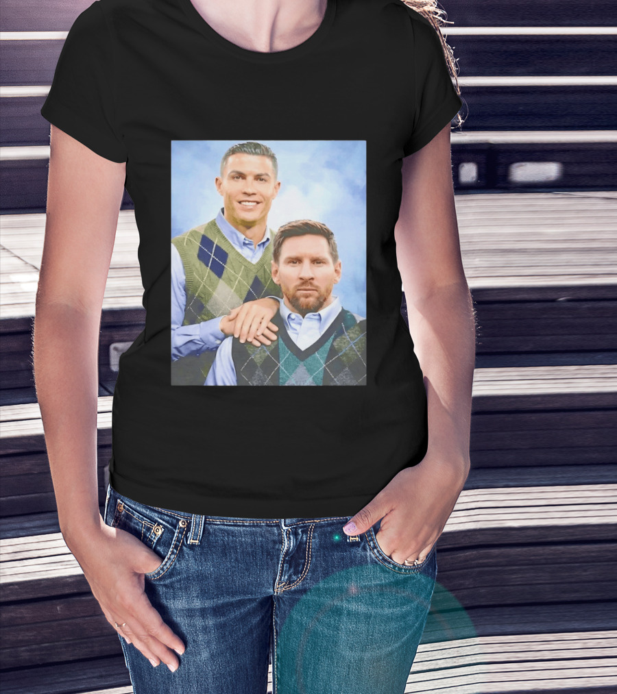 Cristiano Ronaldo Lionel Messi Step Brothers Meme T-Shirt