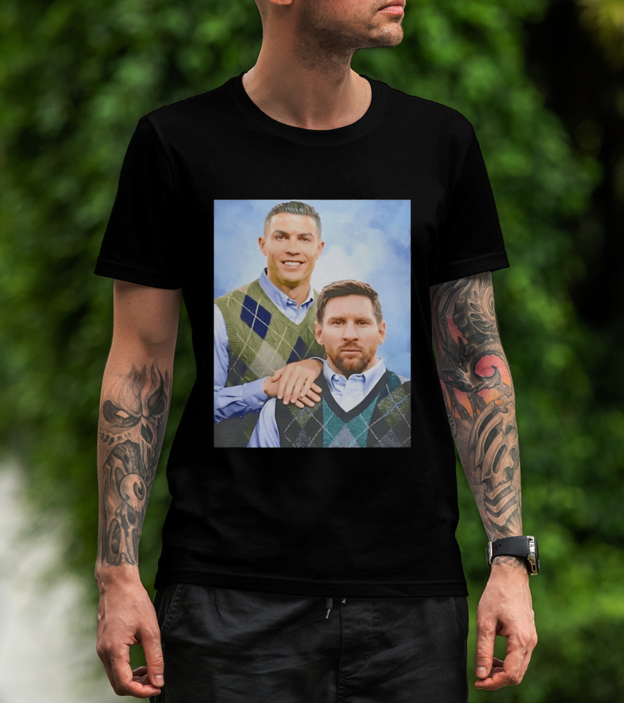 Cristiano Ronaldo Lionel Messi Step Brothers Meme T-Shirt