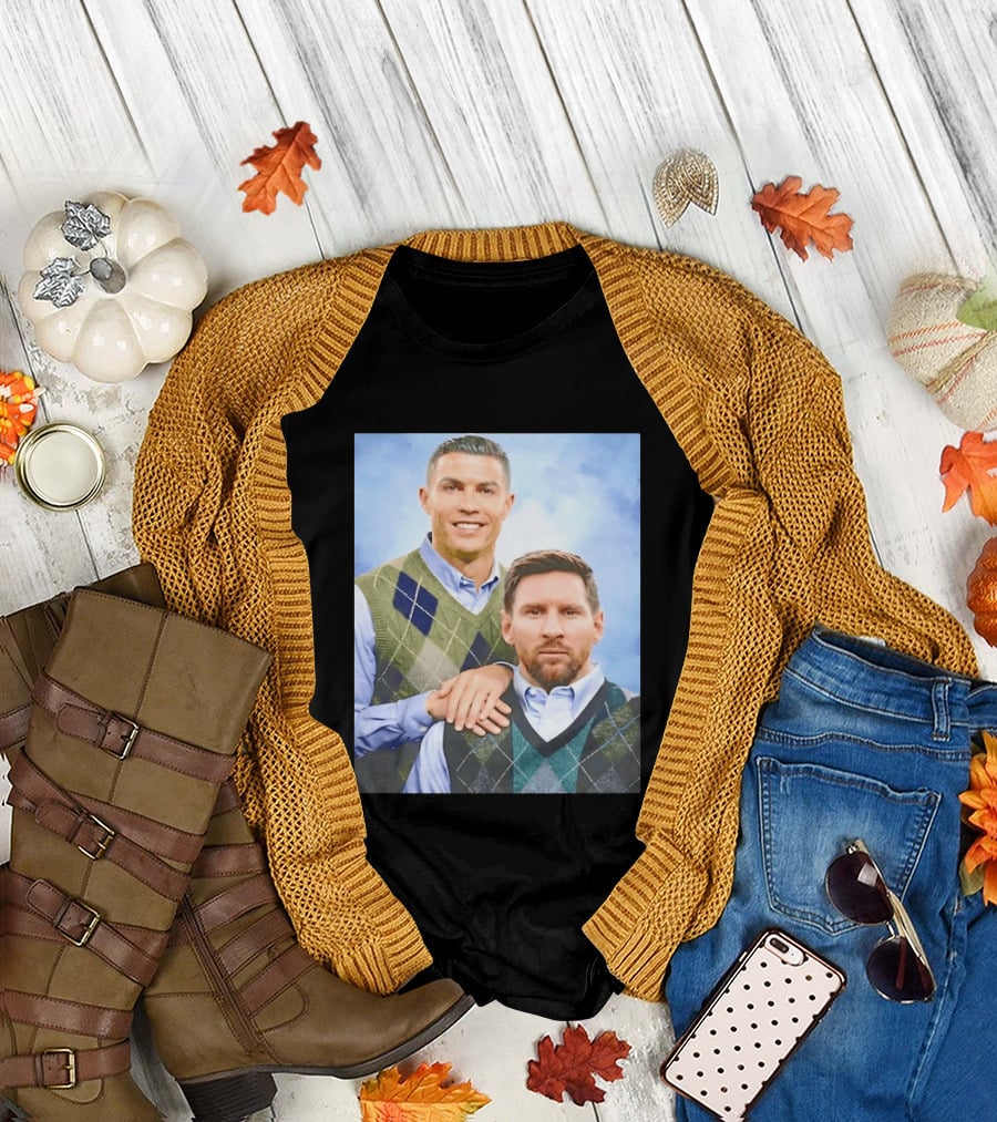 Cristiano Ronaldo Lionel Messi Step Brothers Meme T-Shirt