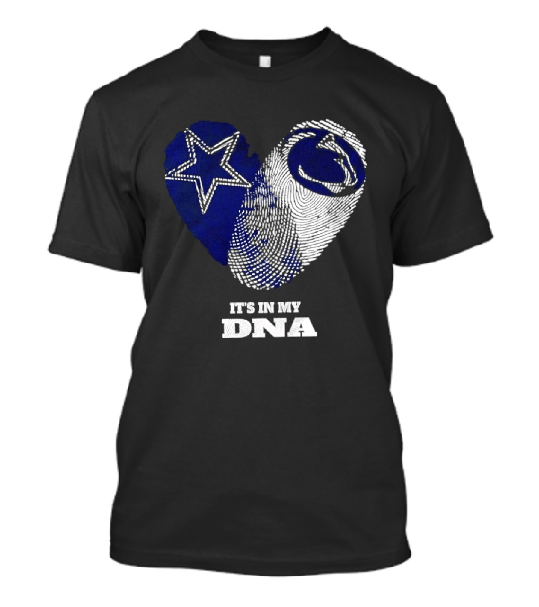 Dallas Cowboys Penn State Nittany Lions It's In My DNA Star Lion T-Shirt