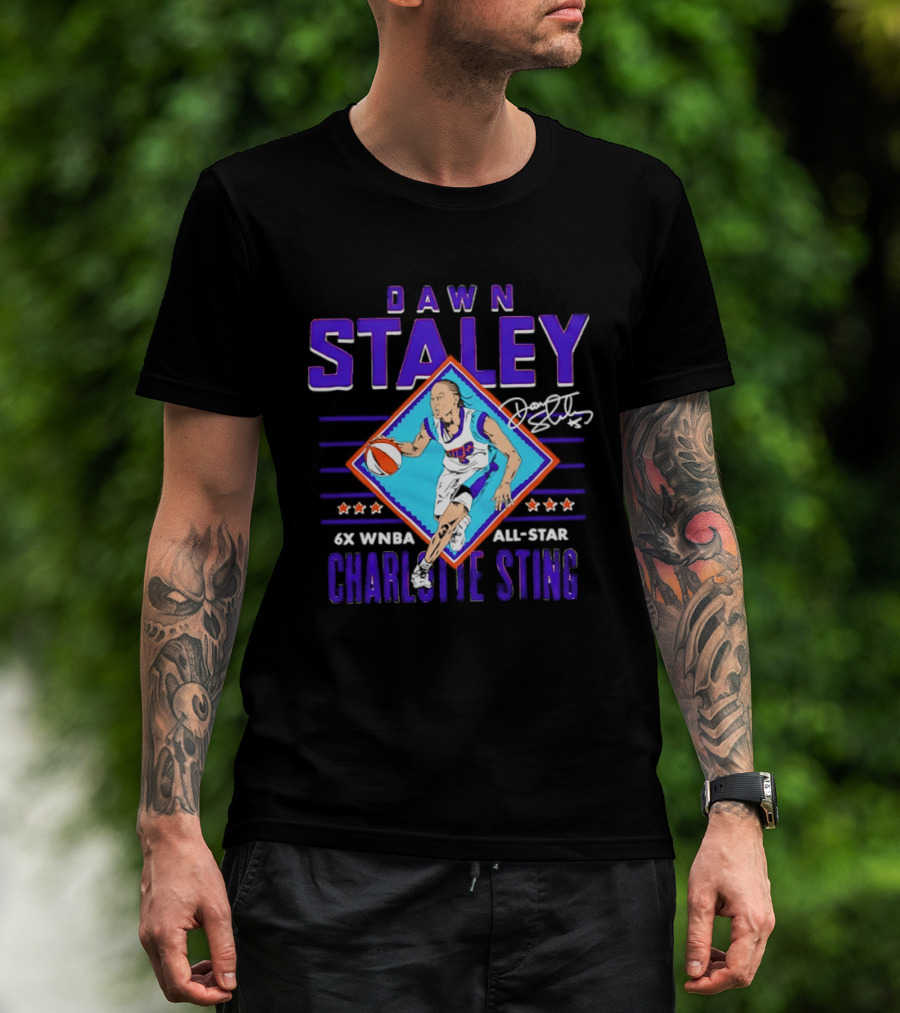 Dawn Staley Charlotte Sting 6x WNBA All Star Basketball Legend T-Shirt