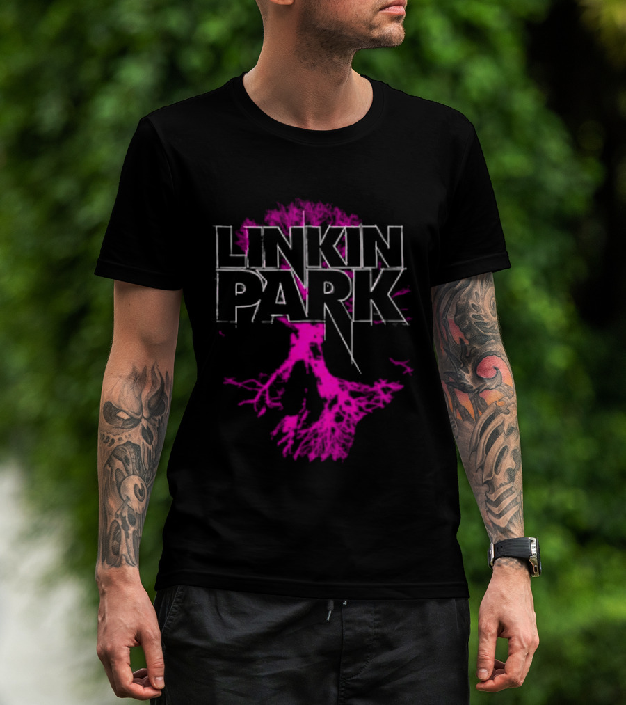 Linkin Park Tree Design Alternative Metal Band Merch T-Shirt