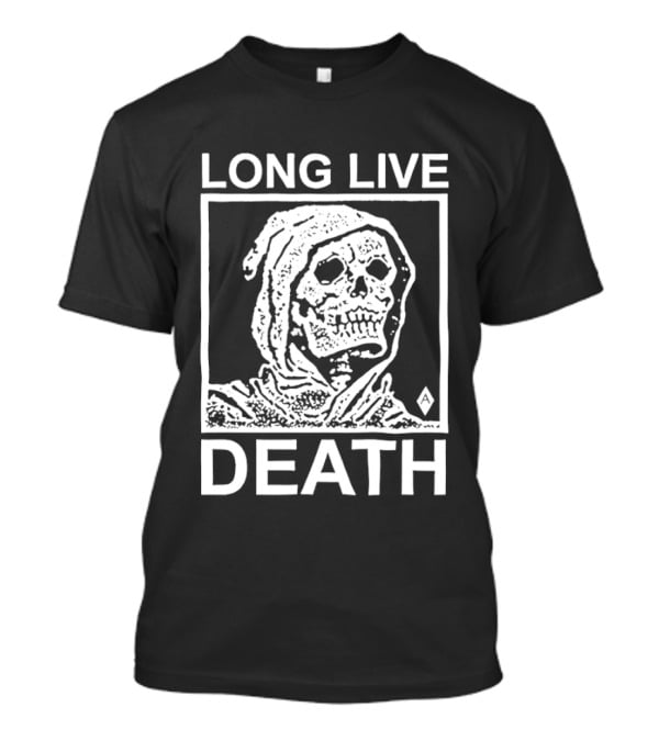 Long Live Death Grim Reaper Skeleton Gothic T-Shirt