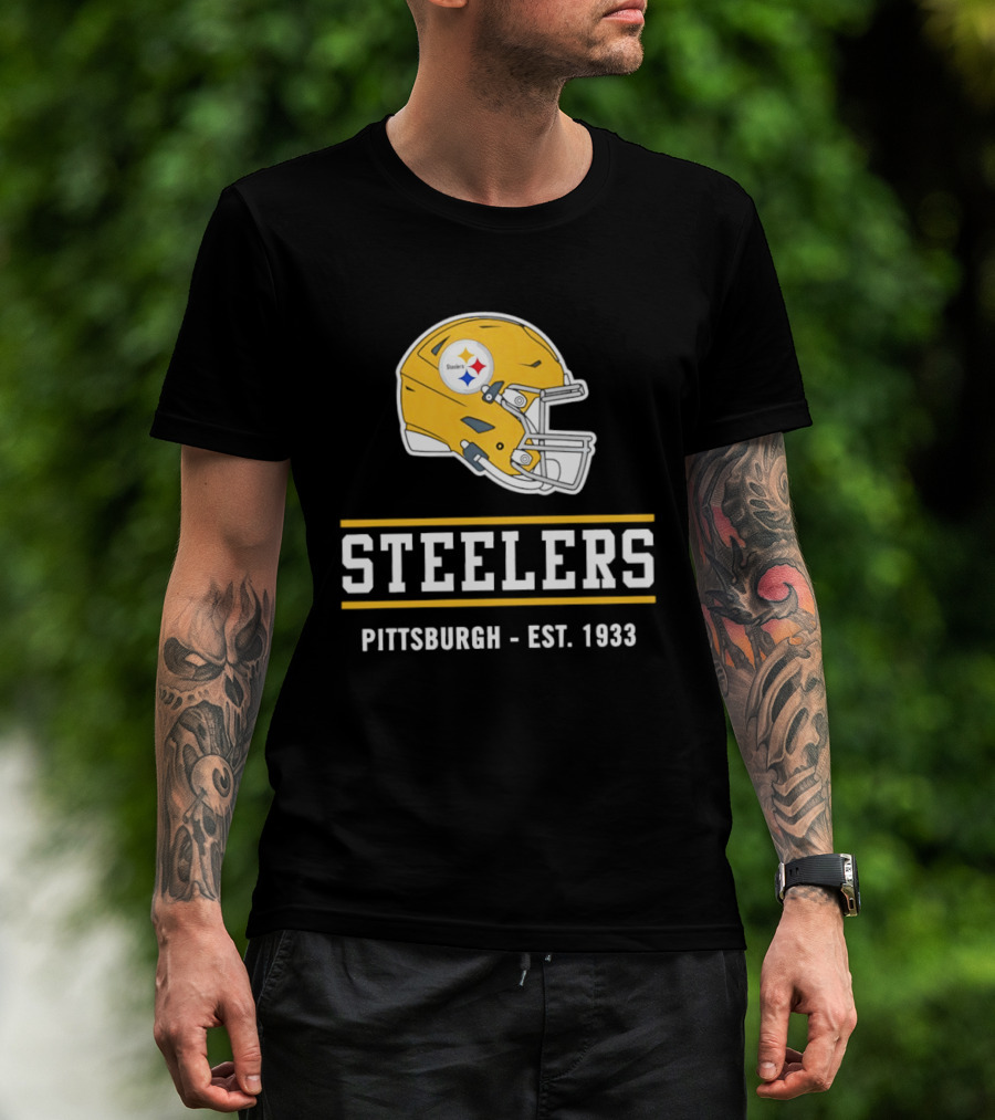 Pittsburgh Steelers Helmet Est 1933 T-Shirt